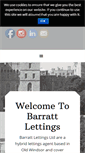 Mobile Screenshot of barrattlettings.com