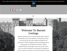 Tablet Screenshot of barrattlettings.com